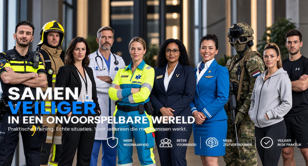 Meerdere politieauto's op straat.